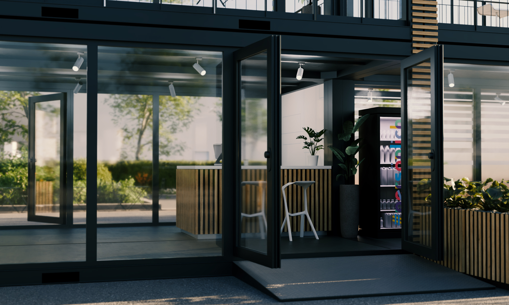Eventcontainer machen die Markenwelt erlebbar.
