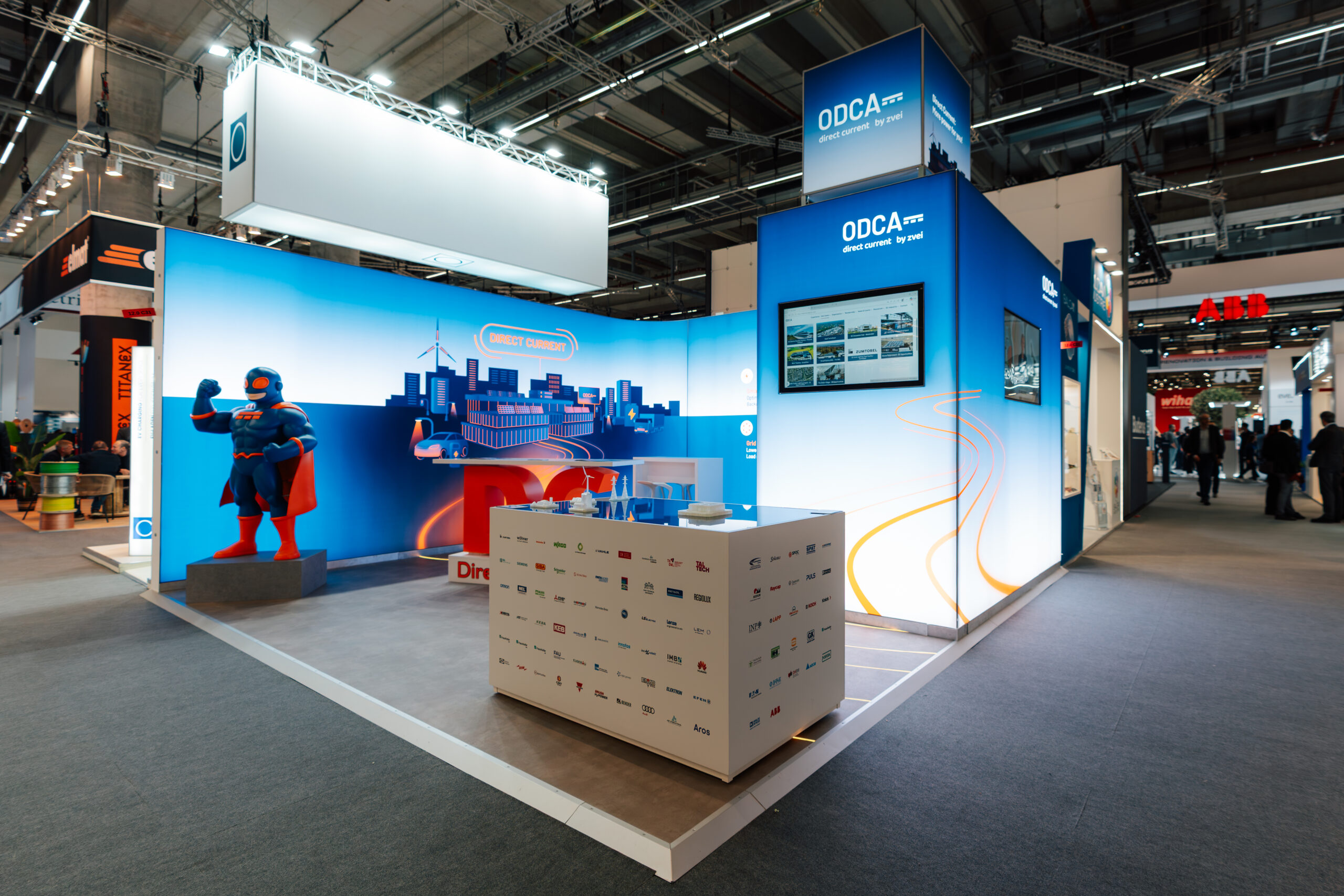 Ganzheitliches Messestand Konzept für die ODCA Light & Building