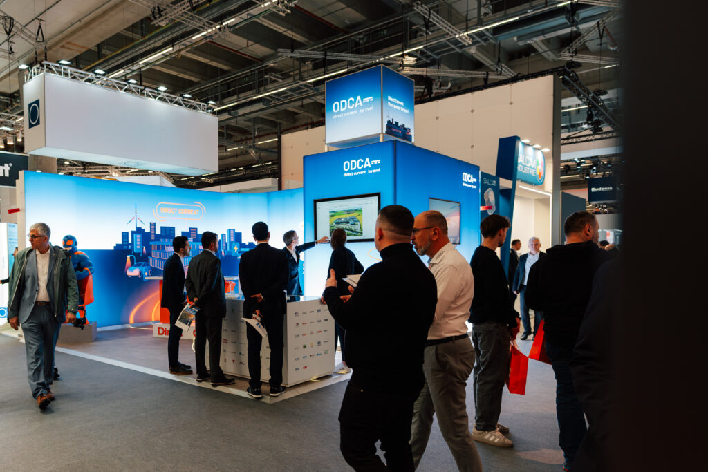 Modernes Messestand Konzept für die ODCA auf der Light & Building