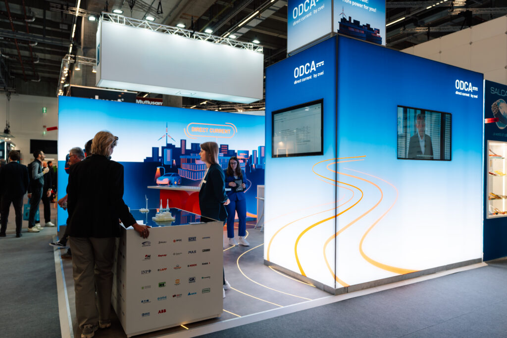 Nachhaltiges Modernes Messestand Konzept für die ODCA auf der Light & Building